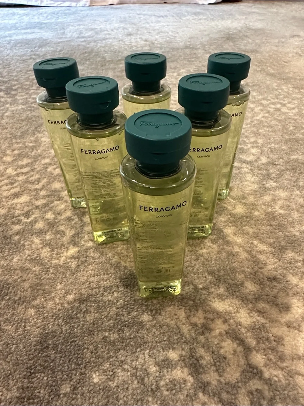 FERRAGAMO SHOWER GEL 6 BOTTLES 2.9 OZ